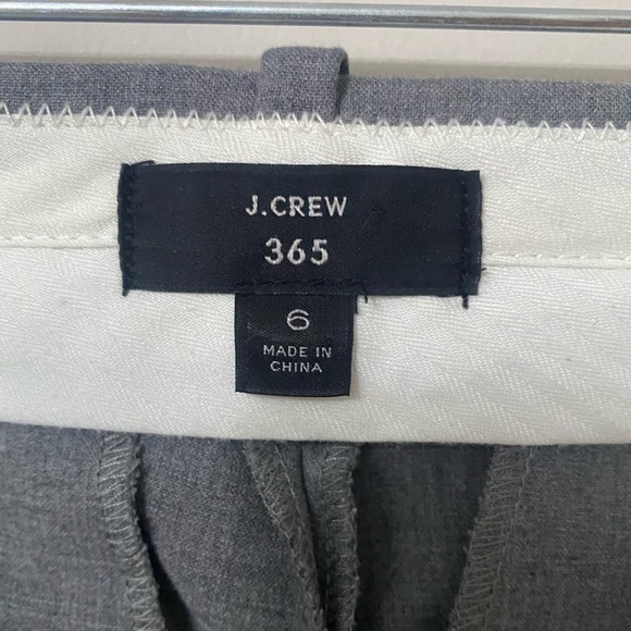 J. Crew 365 Gray Cropped Wide Leg Trousers Career Pants - Picture 4 of 7